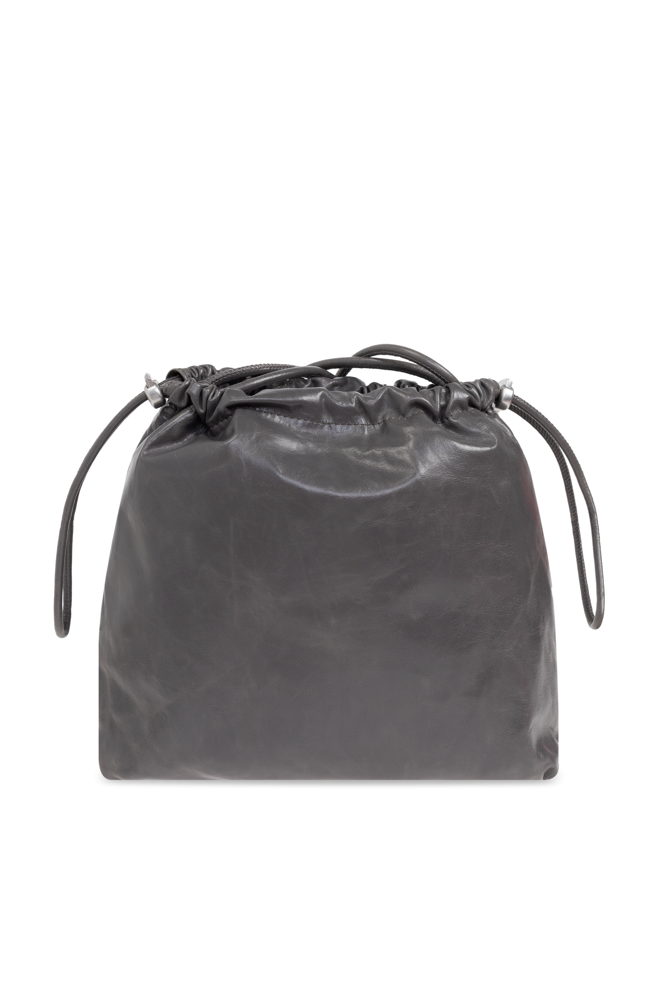 バッグ LOGO DRAWSTRING SHOULDER BAG GRAY LOGO DRAWSTRING SHOULDER BAG